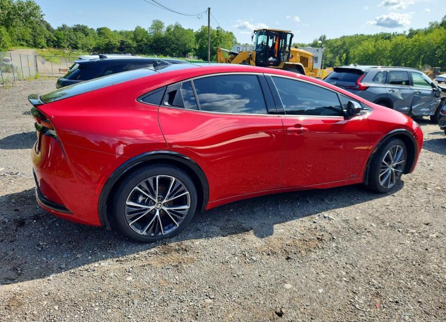 Salvage 2024 Toyota Prius Limited in Red