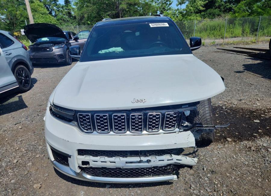 Salvage 2021 Jeep Grand Cherokee L Summit in White