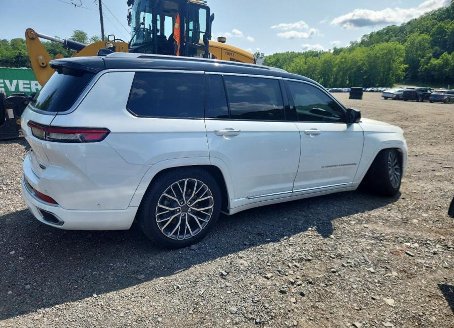Salvage 2021 Jeep Grand Cherokee L Summit in White