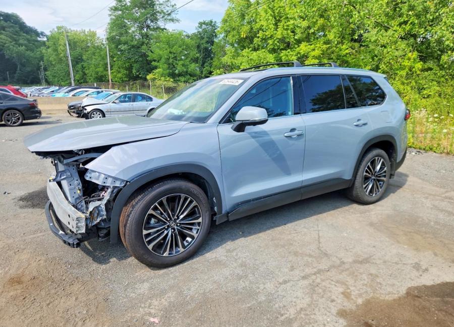 Salvage 2026 Toyota Grand Hybrid Max Platinum in Gray