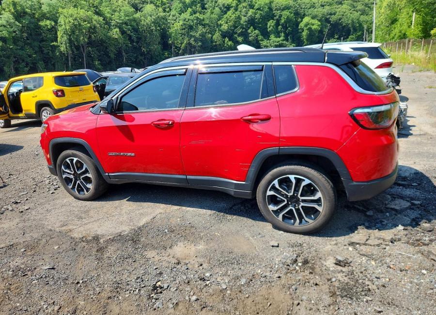 Salvage 2024 Jeep Compass Limited in Red