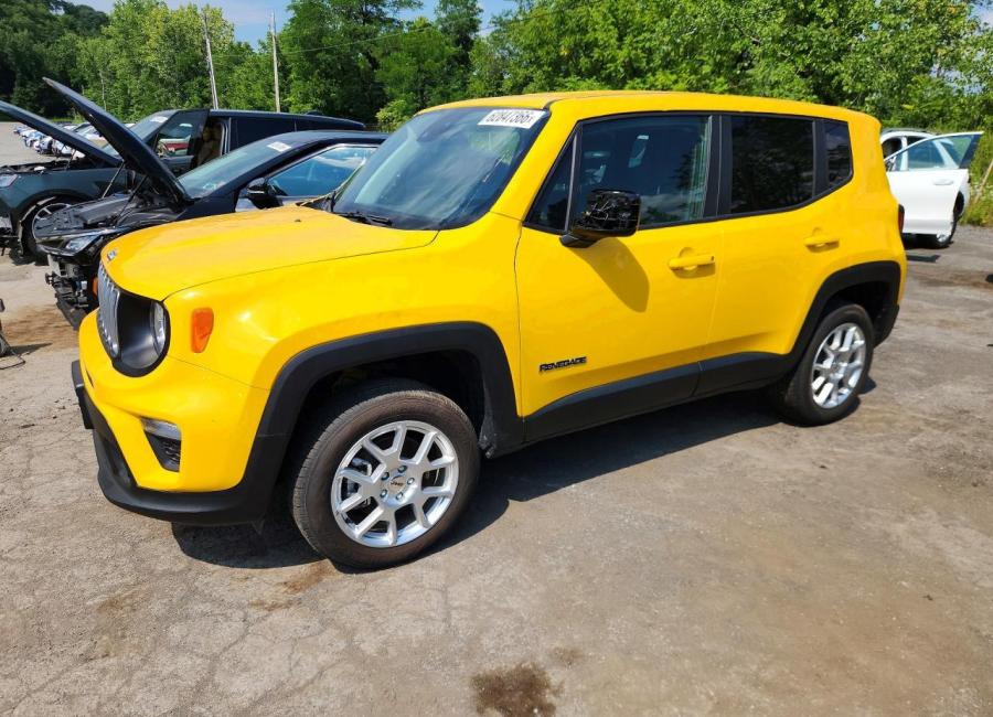 Salvage 2023 Jeep Renegade  in Yellow
