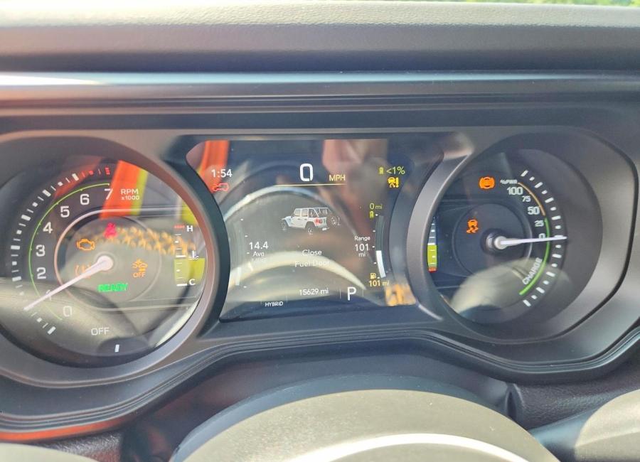 Salvage 2024 Jeep Wrangler Sahara 4xe in Black