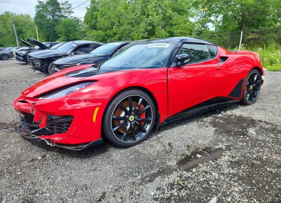 Salvage 2017 Lotus Evora 400 in Red