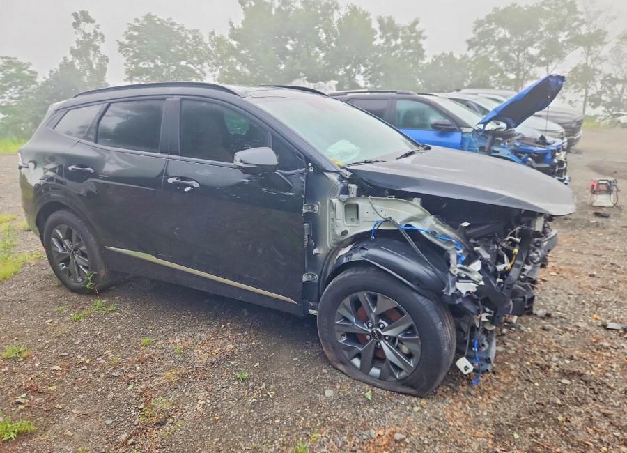 Salvage 2025 Kia Sportage Hybrid Sx-prestige in Black