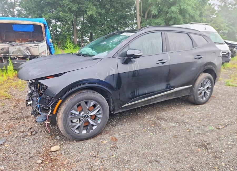 Salvage 2025 Kia Sportage Hybrid Sx-prestige in Black