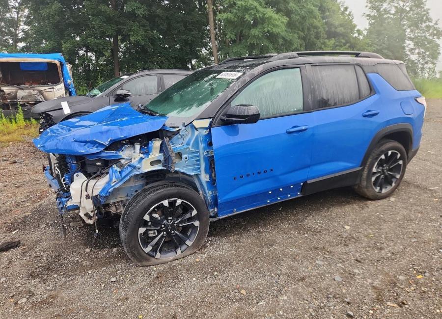 Salvage 2025 Chevrolet Equinox Rs in Blue