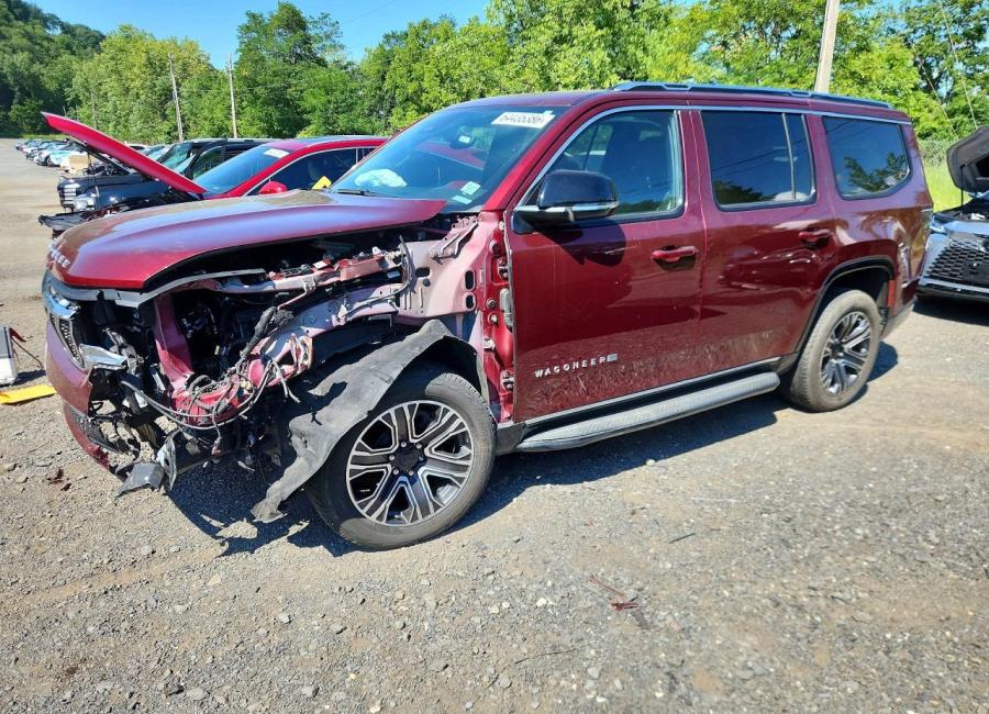 Salvage 2024 Jeep Wagoneer  in Burgundy