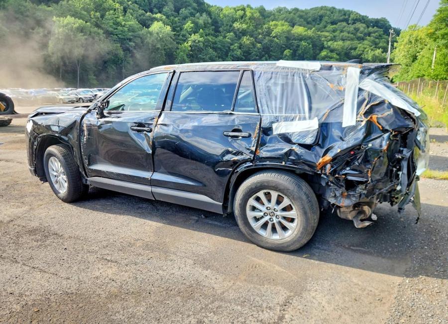 Salvage 2025 Toyota Grand Highlander Xle in Black