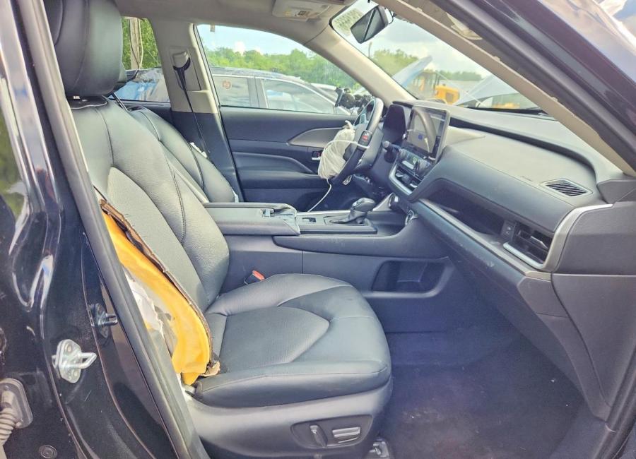 Salvage 2025 Toyota Grand Highlander Xle in Black