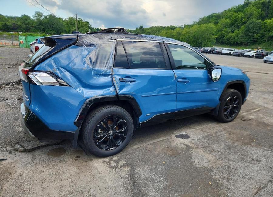 Salvage 2024 Toyota Rav4 Xse in Blue