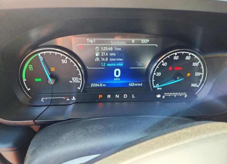 Salvage 2024 Ford Maverick Lariat in Black
