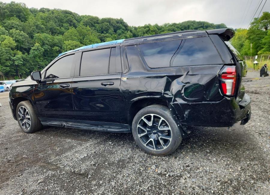 Salvage 2023 Chevrolet Suburban Rst in Black