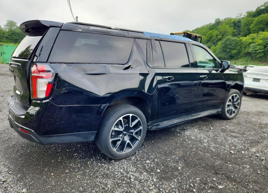 Salvage 2023 Chevrolet Suburban Rst in Black
