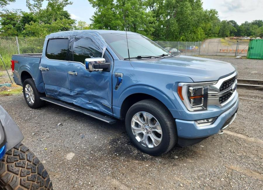 Salvage 2023 Ford F150 Platinum in Blue