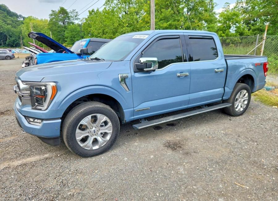 Salvage 2023 Ford F150 Platinum in Blue