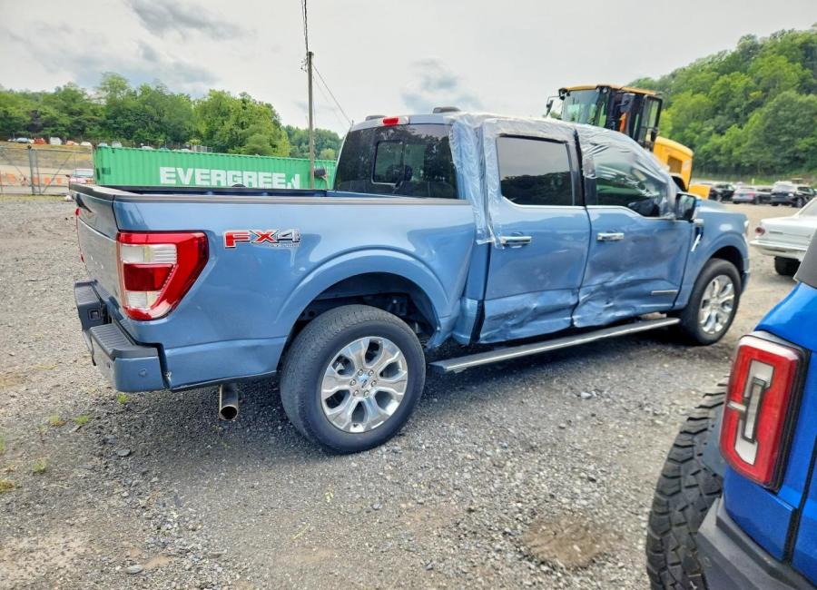 Salvage 2023 Ford F150 Platinum in Blue