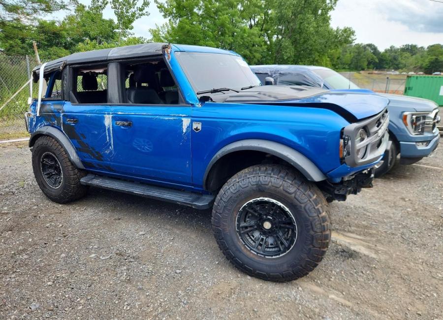 Salvage 2024 Ford Bronco  in Blue