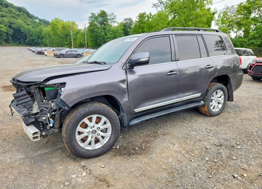 Salvage 2019 Toyota Land Cruiser Vx-r in Gray