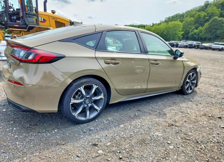 Salvage 2025 Honda Civic Sport Touring in Brown