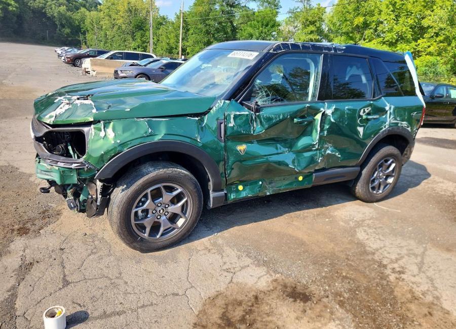 Salvage 2024 Ford Bronco Sport Badlands in Green