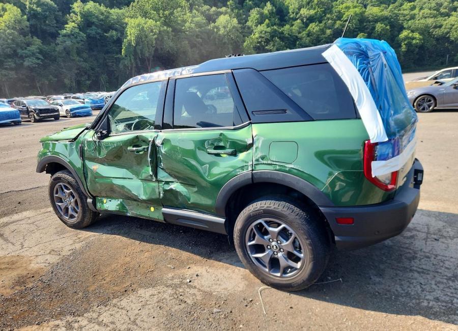 Salvage 2024 Ford Bronco Sport Badlands in Green