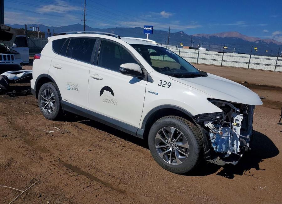 Salvage 2018 Toyota Rav4 Hybrid Le in Gray