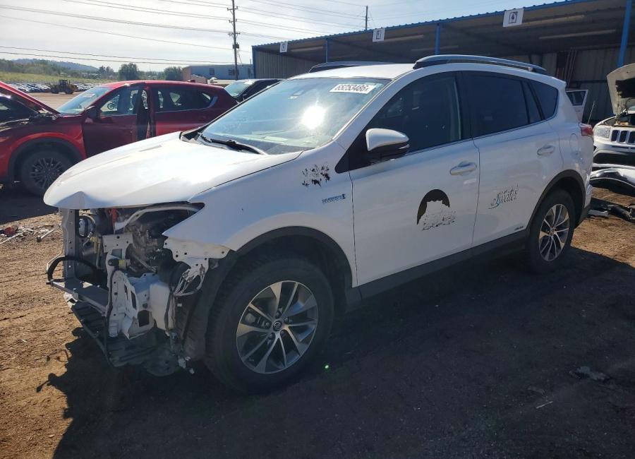 Salvage 2018 Toyota Rav4 Hybrid Le in Gray