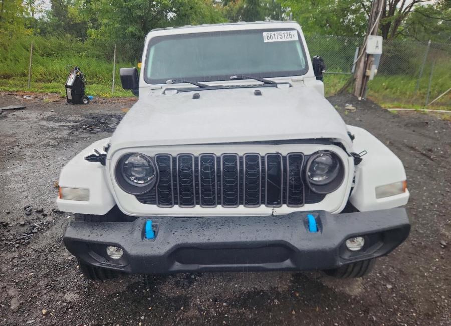 Salvage 2024 Jeep Wrangler 4xe in White