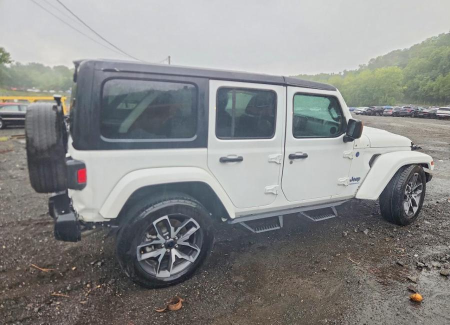 Salvage 2024 Jeep Wrangler 4xe in White