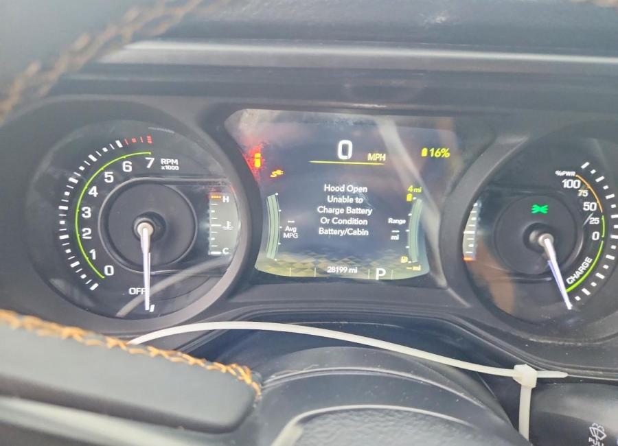Salvage 2024 Jeep Wrangler 4xe in White