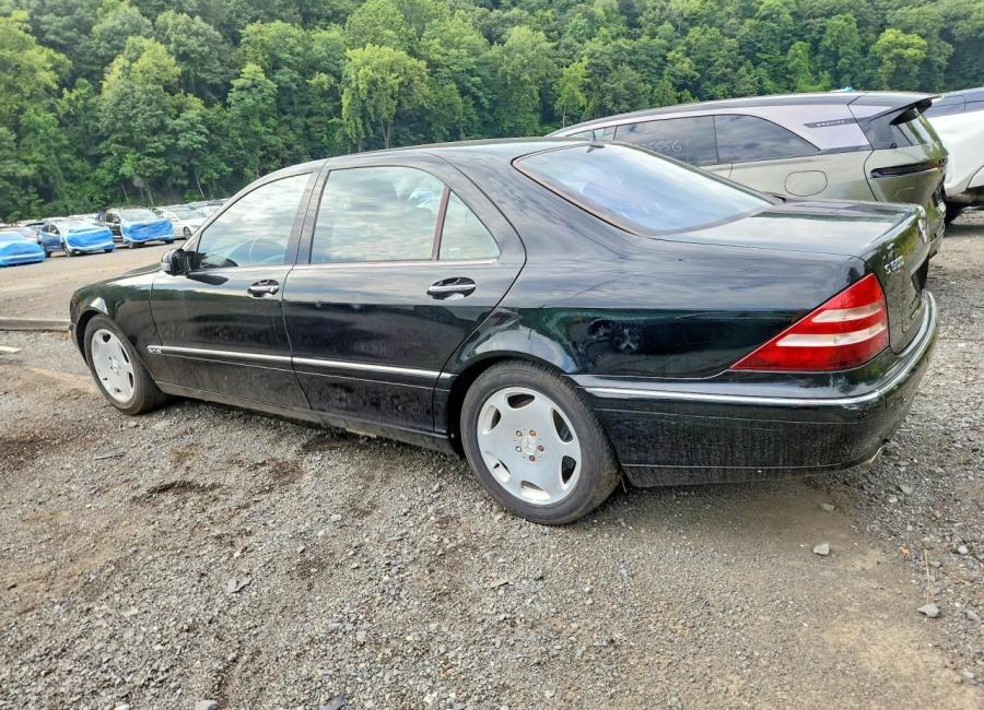 Salvage 2002 Mercedes-benz S600  in Black