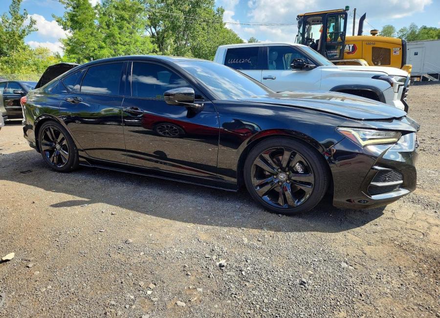 Salvage 2021 Acura Tlx Technology in Black