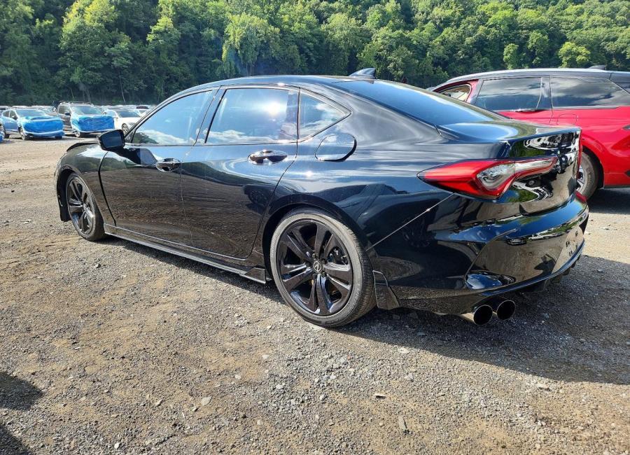 Salvage 2021 Acura Tlx Technology in Black