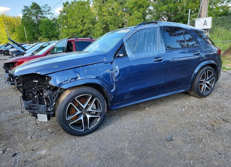 Salvage 2024 Mercedes Benz Gle 53 4matic in Blue