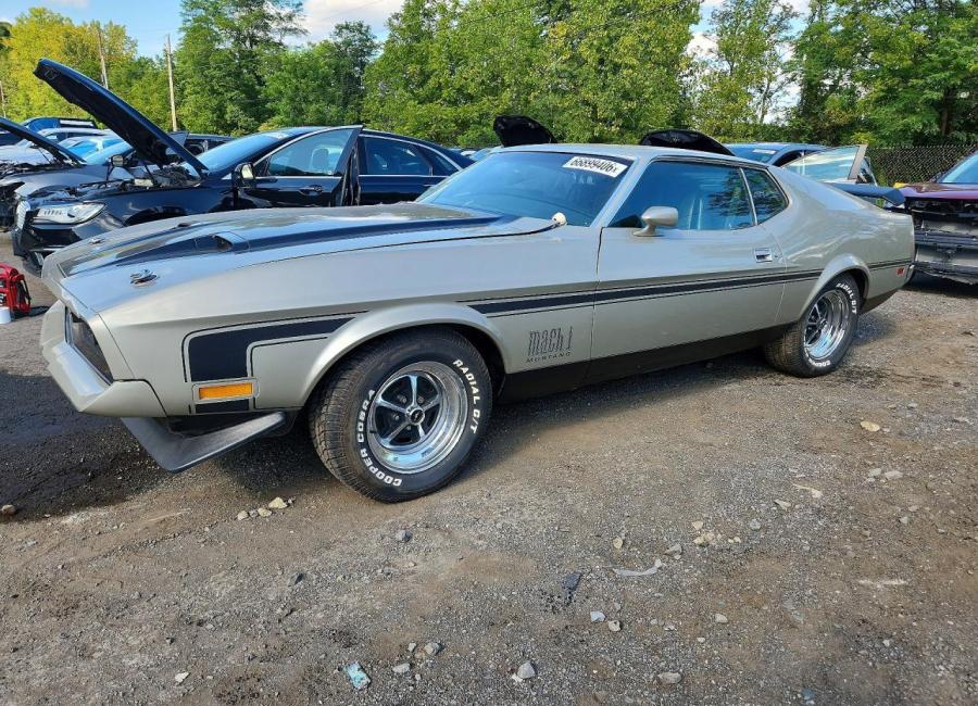 Salvage 1971 Ford Mustang M1 in Silver