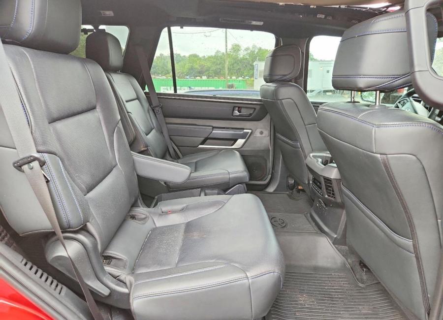 Salvage 2025 Toyota Sequoia Platinum in Burgundy