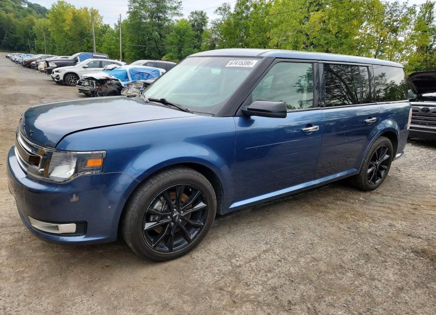Salvage 2018 Ford Flex  in Blue