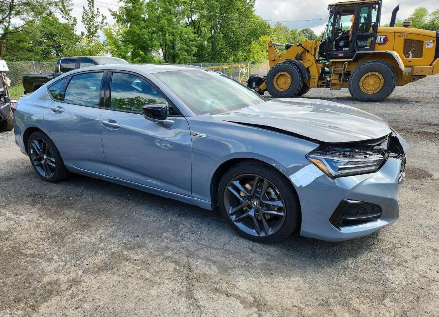 Salvage 2024 Acura Tlx A-spec in Gray