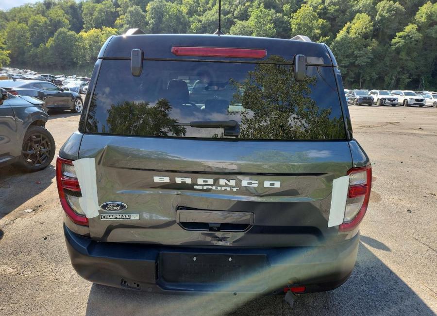 Salvage 2024 Ford Bronco Sport Outer Banks in Gray