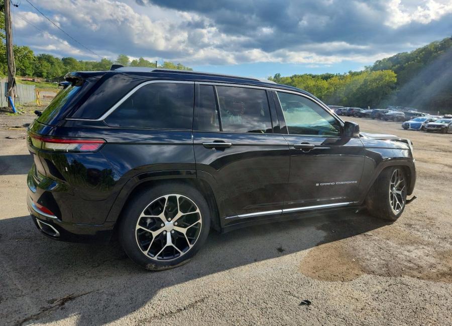 Salvage 2023 Jeep Grand Cherokee Summit 4xe in Black