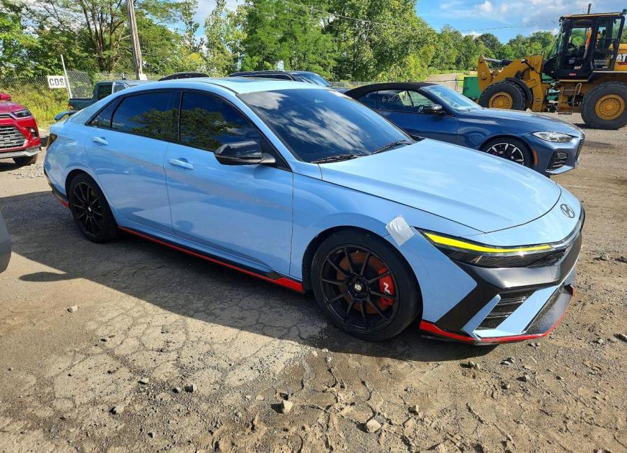 Salvage 2025 Hyundai Elantra N in Blue