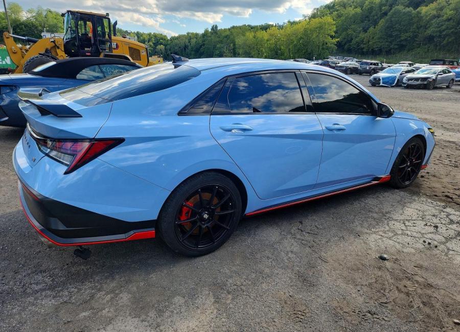 Salvage 2025 Hyundai Elantra N in Blue