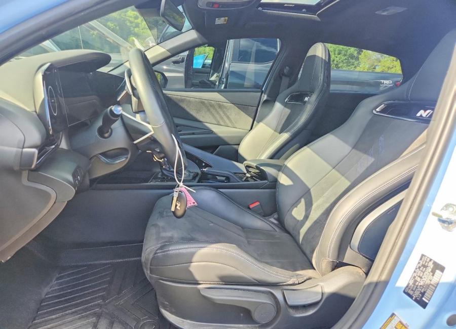 Salvage 2025 Hyundai Elantra N in Blue
