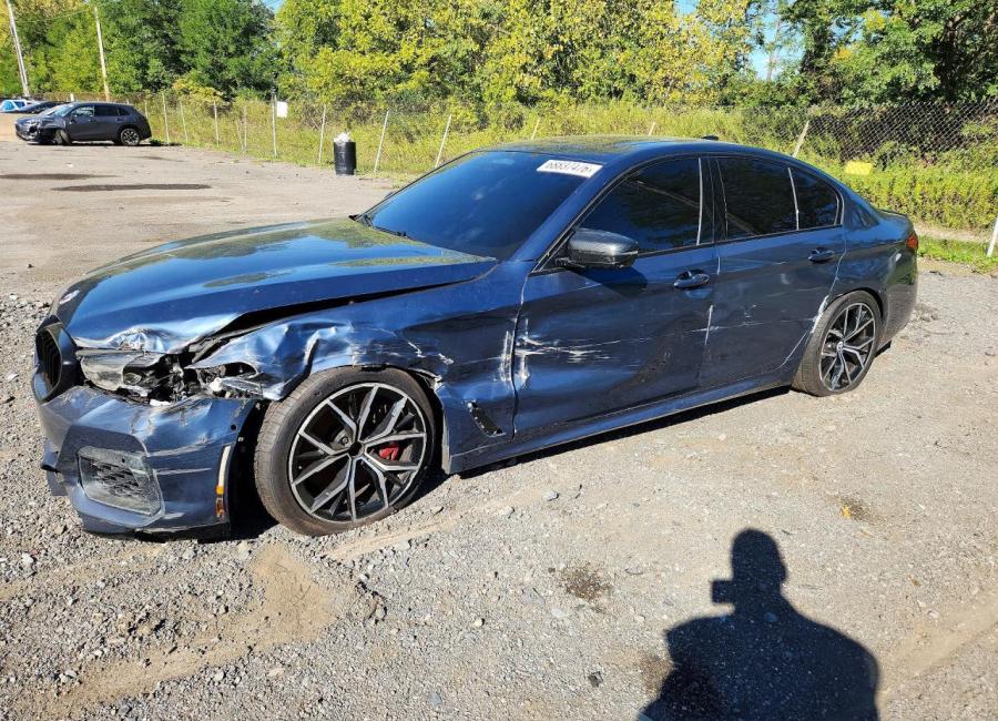Salvage 2023 Bmw M550xi  in Blue