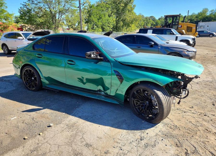 Salvage 2024 Bmw M3 Competition in Green