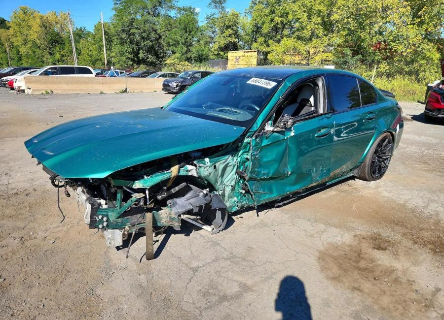 Salvage 2024 Bmw M3 Competition in Green
