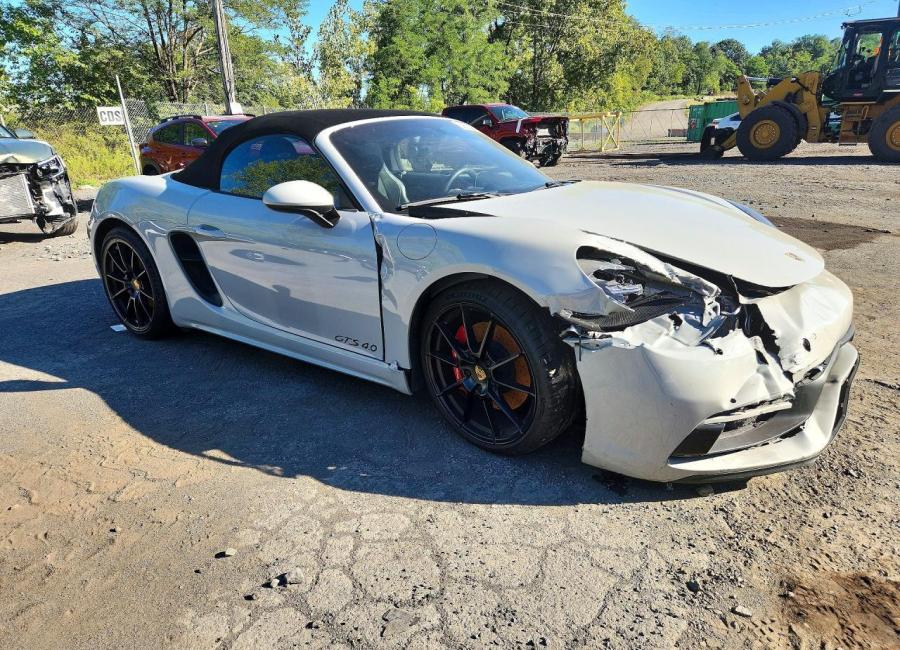 Salvage 2025 Porsche Boxster Gts in Gray