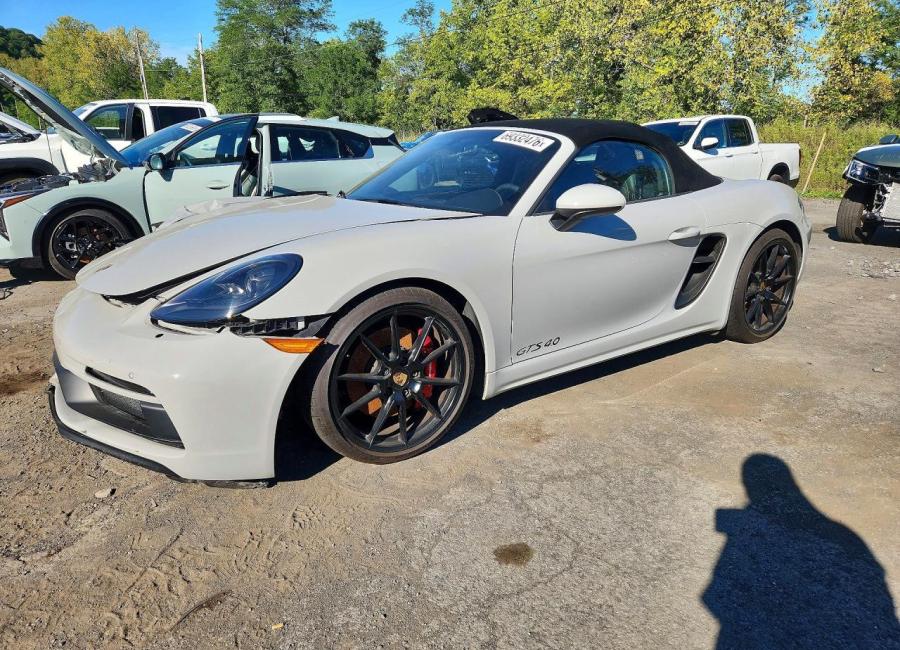 Salvage 2025 Porsche Boxster Gts in Gray