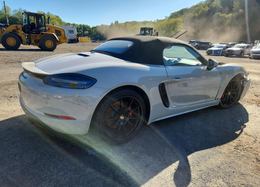 Salvage 2025 Porsche Boxster Gts in Gray